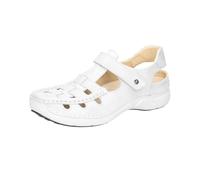 Wolky Rolling Sun 0720436-120, Fantastic Leather (Glattleder), Offwhite, Klettverschluss Weiß Gr. 40