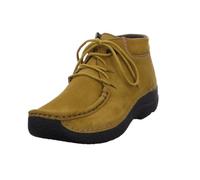 Wolky Seamy Moc Bootie 0625311-940, Antique Nubuckleder, Mustard (gelb/grün), Wechselfußbett Gelb Gr. 42