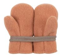 Woll Fleece Baby Fäustel pfirsich 92/98