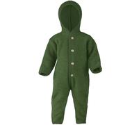 Engel Overall mit Kapuze, 100% Schurwolle Fleece, Natur, Gr. 50/56-86/92, 4 Farben (62-68, Schilf Melange)