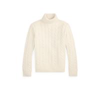 Woll-Kaschmir-Pullover mit Zopfmuster XL Cream