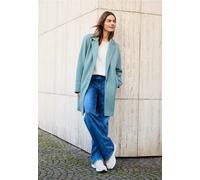 Wollmantel CECIL, Damen, Gr. L (42), ice hill grün, Stoff, Obermaterial: 90% Polyester, 10% Viskose; Futter: 100% Polyester, unifarben, casual, comfort fit ca. Mitte Oberschenkel, V-Ausschnitt, Langar
