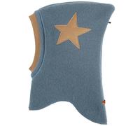 Woll Schlupfmütze Stern-Aufnäher blau 47