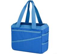 Wolle Aufbewahrungstasche 30x22cm Blau | Mehrere Außentaschen, Hauptfach groß, verhindert Knäuelverheddern, für ideal für Häkelnadeln, Scheren