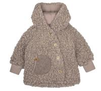 Wolle Plüsch-Mantel beige 98/104