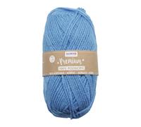 Glorex Wolle Premium Polyacryl 100% Acryl, 50 g (ca. 140 m), Blau
