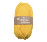 Glorex Wolle 5 1001 01 - Premium, 100% Acryl, 50 g, ca. 140 m, Gelb