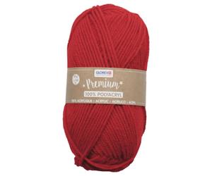 Wolle Premium Polyacryl rot 140 m 50 g