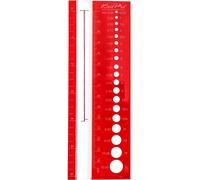 Wolle Rödel KnitPro Größenmaß mit Lupe bis 15cm