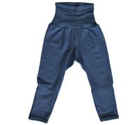 Wolle Seide Babyhose mit Umschlagbund am Fuss die mitwächst 62/68