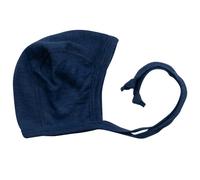 Wolle Seide Babymütze marine 62