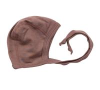 Wolle Seide Babymütze mauve 68