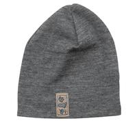 Wolle Seide Beanie grau 110/116