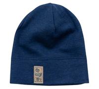 Wolle Seide Beanie marine 110/116