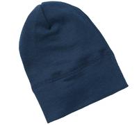 Wolle Seide Beanie marine 86/92