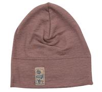 Wolle Seide Beanie mauve 98/104