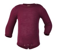 Engel Baby Body Langarm, Wolle Seide, Orchidee, 74-80