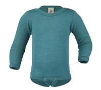 Engel Natur Baby-Body langarm,Wolle/Seide 98/104 Eisvogel