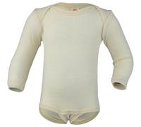 Wolle Seide Body langarm natur schlupf 62/68