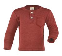 Engel Natur, Baby Shirt mit Knopfleiste, 70% Wolle (kbT), 30% Seide (110-116, Kupfer)