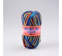 Wolle Twister Sport 50 Color - gelb-grün-rot - 50g