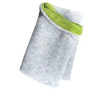 Wollhuhn Warmer Jungen/Mädchen UNSER WÄRMSTER Winter Loop/Schlauchschal/Schlupfschal Zwei Lagen Fleece Zum Wenden (Hellgrau/Grün)