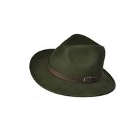 Wollhut mit Lederband rollbar Gr.57 oliv 20004581