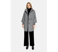 Wolljacke BETTY BARCLAY "Damen mit Strickdetails", Damen, Gr. 44, grau (hellgrau), Obermaterial: 50% Polyester, 45% Polyacryl, 5% Wolle. Besatz: 100% Polyacryl. Futter: 100% Polyester, loose fit, Jack