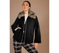 Wolljacke CREATION L PREMIUM, Damen, Gr. 44, schwarz, 80% Wolle, 20% Polyamid, Wattierung:100% Polyester, unifarben, Jacken (35091704-44) schwarz