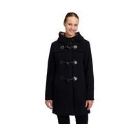 Wolljacke GIL BRET, Damen, Gr. 38, blau (night blau), Obermaterial: 75% Wolle, 20% Polyamid, 5% Kaschmir, unifarben, tailliert ca. Mitte Oberschenkel, gerader Abschluss, Jacken, mit Kapuze (54136322-3