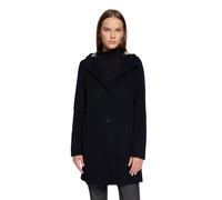 Wolljacke GIL BRET, Damen, Gr. 46, blau (night blau), Obermaterial: 75% Wolle, 20% Polyamid, 5% Kaschmir, unifarben, ausgestellt ca. Mitte Oberschenkel, gerader Abschluss, Jacken, mit Kapuze (68707721