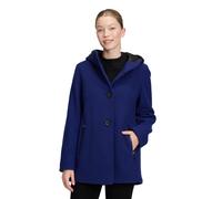 Wolljacke GIL BRET "Damen mit Kapuze", Damen, Gr. 38, blau (blauprint), Obermaterial: 100% Schurwolle; Besatz: 100% Polyamid; Futter: 50% Polyamid, 50% Polyester; Fütterung: 100% Polyester, lässig ges