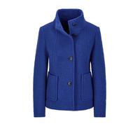 Wolljacke GOLDNER "Elegante Kurzjacke mit Stehkragen", Damen, Gr. 52, blau (royalblau), Obermaterial: 65% Wolle mw. 35% Polyester PES., Modisch, Sonstiges, Jacken, besondere Nahtführung (48943658-52) 