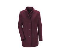 Wolljacke GOLDNER "Eleganter Wintermantel mit Stehkragen", Damen, Gr. 40, lila (pflaume), Obermaterial: 60% Wolle WO. 25% Polyester PES. 10% Polyamid PA. 5% sonstige Fasern AF., weit Sonstiges, Jacken