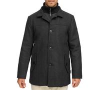 Wolljacke INDICODE "INLunik", Damen, Gr. XXL, charcoal, Web, Obermaterial: 50% Wolle, 50% Polyester, unifarben, regular fit, Jacken Wolljacke (63222646-XXL)