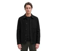 Wolljacke MARC O'POLO, Herren, Gr. L, schwarz, Web, Obermaterial: 50% Wolle, 47% Polyester, 3% sonstige Fasern, regular fit normal, Jacken, regular aus weichem Double Face Wool Blend (59910207-L) schw