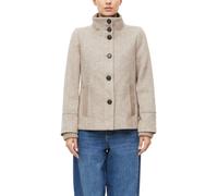 Wolljacke S.OLIVER, Damen, Gr. 46, taupe heringbone, Strick, Obermaterial: 69% Polyester, 27% Wolle, 4% Polyamid. Futter: 100% Polyester, unifarben, normal hüftbedeckend, Rundhals, Bündchen, Jacken, W
