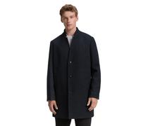 Wolljacke TOM TAILOR DENIM, Herren, Gr. L, schwarz navy twill, Web, Obermaterial: 71% Polyester, 23% Wolle, 2% Polyacryl, 2% Viskose, 2% sonstige Fasern. Futter: 100% Polyester, unifarben, modisch, re