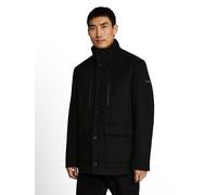 Wolljacke TOM TAILOR, Herren, Gr. M, schwarz, Feinstrick, Obermaterial: 73% Polyester, 22% Wolle, 2% Polyacryl, 2% Polyamid, 1% sonstige Fasern. Futter: 100% Polyester, regular fit normal, Jacken, mit