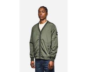 Wolljacke WEEKEND OFFENDER "RONSON PARACHUTE CARDIGAN Herren", Herren, Gr. L, schwarz forest, Softshell, 100% Nylon, normal normal, Jacken, Jacke Herren, leichte Überjacke, V-Ausschnitt, Strickjacke,