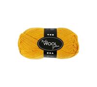 Wollknäuel - Creotime - Babywolle - 100% Merinowolle - 172 m - Dunkelgelb
