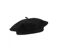 Loevenich Baskenmütze aus Wolle Damen schwarz, ONE SIZE