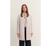 Wollmantel BUGATTI, Damen, Gr. 48, beige (30, beige), 100% Wolle, unifarben, regular fit, normaler Saum, Mäntel Wollmantel, Flexcity-Stretch (56411717-48)