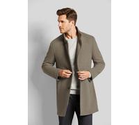 Wollmantel BUGATTI, Herren, Gr. 58, grau (taupe), 49% Polyester, 40% Wolle, 11% Viskose, unifarben, slim fit, normaler Saum, Mäntel, im klassischen Design (31568108-58) taupe