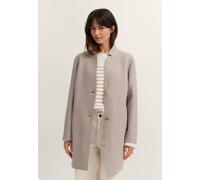 Wollmantel BUGATTI "Regular Fit", Damen, Gr. 38, beige (80, braun), 100% Wolle, unifarben, regular fit, Mäntel, aus reiner italienischer Wolle (88348044-38) 80, braun