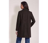 Wollmantel CECIL, Damen, Gr. XL (44), braun (chocolate sauce braun), Stoff, Oberstoff: 100% Polyester. Futter: 100% Polyester, unifarben, comfort fit wadenlang, V-Ausschnitt, abgesteppt, Mäntel, in Un