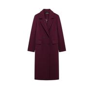 Wollmantel Damen Frauen Wollmantel Zweireiher Langarm Revers Blends Jacke Herbst Winter High Street Oberbekleidung(XS)