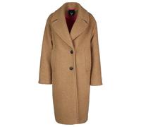 Wollmantel FUCHS SCHMITT "Wollkurzmantel", Damen, Gr. 40, beige, Web, Obermaterial: 75% Wolle, 25% Polyester, clean, unifarben, regular fit lang, V-Ausschnitt, eingesetzt gerader Abschluss, Mäntel, mi