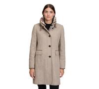 Wollmantel GIL BRET, Damen, Gr. 36, walnut melange, Web, Obermaterial: 70% Wolle, 20% Polyester, 10% Polyamid, meliert, unifarben, tailliert ca. Mitte Oberschenkel, Rundhals, Mäntel Wollmantel, mit Wo