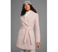 Wollmantel LAURA SCOTT, Damen, Gr. 34, rosa (rosa meliert), Web, Obermaterial: 100% Polyester. Futter: 100% Polyester, unifarben, figurumspielend hüftbedeckend, ohne Ausschnitt, mit Riegel,verstellbar